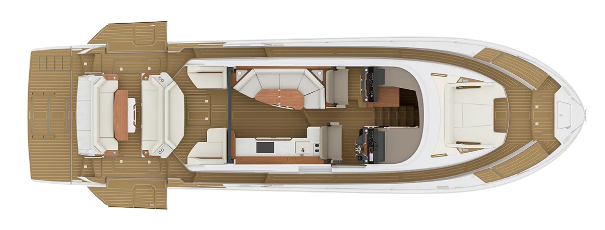 ALFRESCO SEATING MODULE AND AFT LOUNGE MODULE