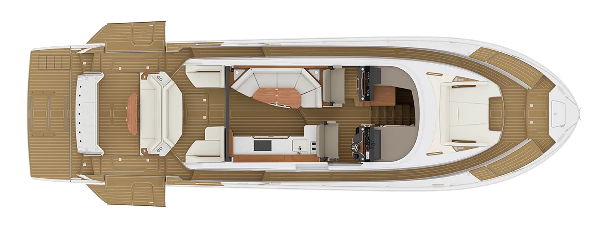 ALFRESCO SEATING MODULE AND AFT ADVENTURE MODULE