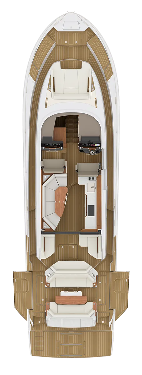 ALFRESCO SEATING MODULE AND AFT LOUNGE MODULE