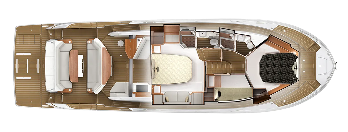 BELOW DECK PLAN VIEW