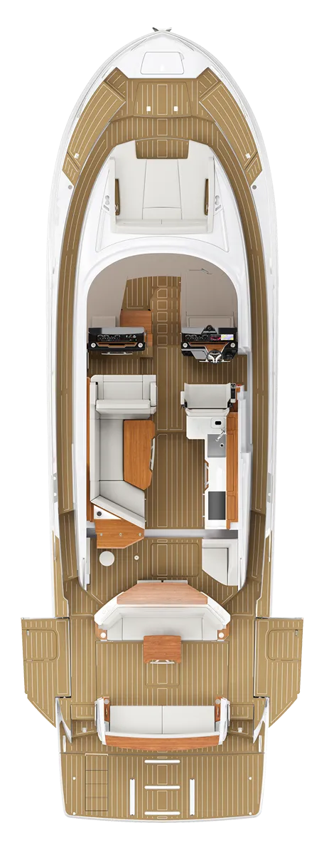 ALFRESCO BREAKFAST BAR MODULE AND AFT GLASS PATIO MODULE