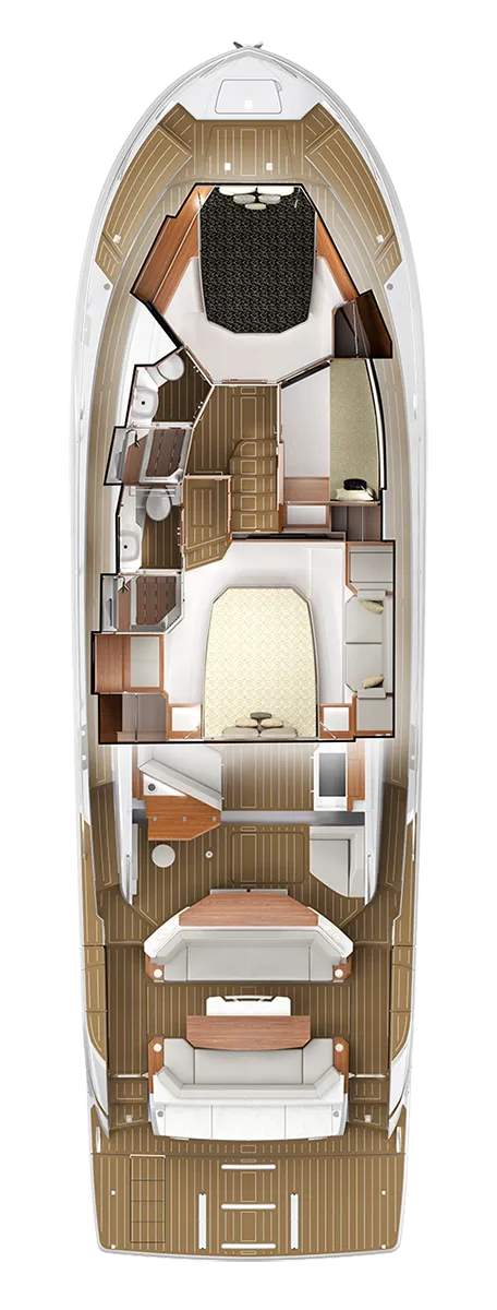 BELOW DECK PLAN VIEW