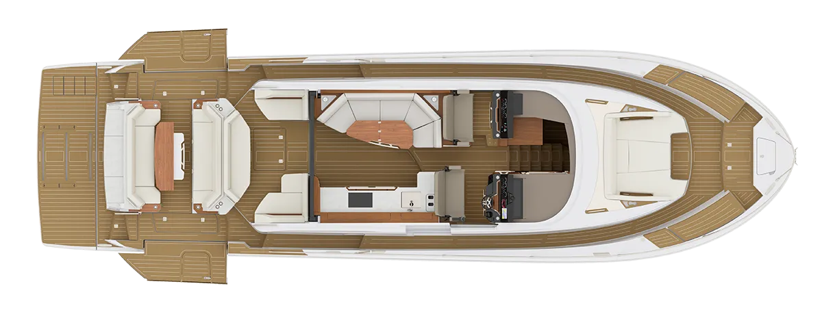 ALFRESCO SEATING MODULE AND AFT LOUNGE MODULE