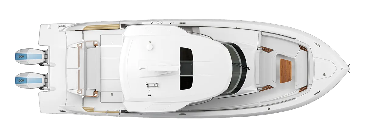 39 LS Exterior Plan View with Hardtop - Horizontal